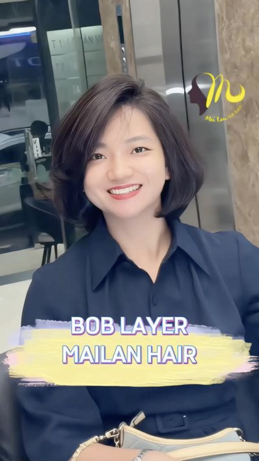 Mái tóc bob layer siêu trẻ cho chị em